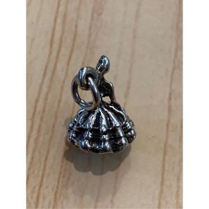 .925 Vintage Dancer Sterling Silver Jewelry Charm